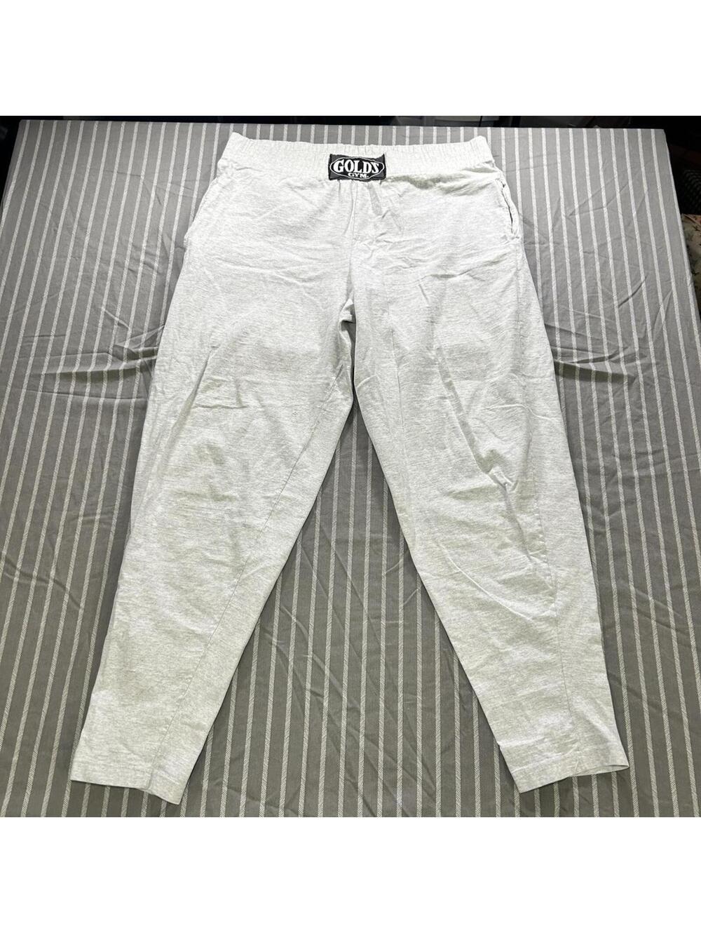 Vintage Gold's Gym sweatpants in a light gray color Men's 2XL